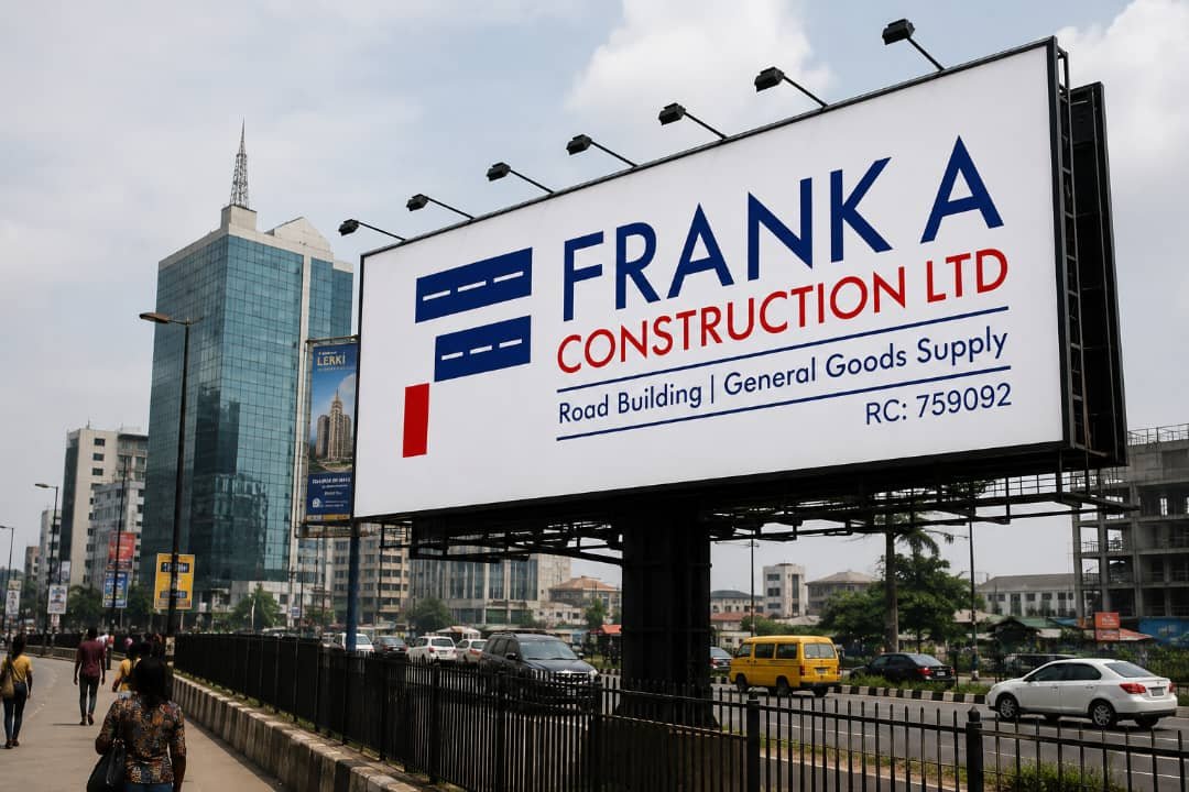 Frank A Construction Billboard