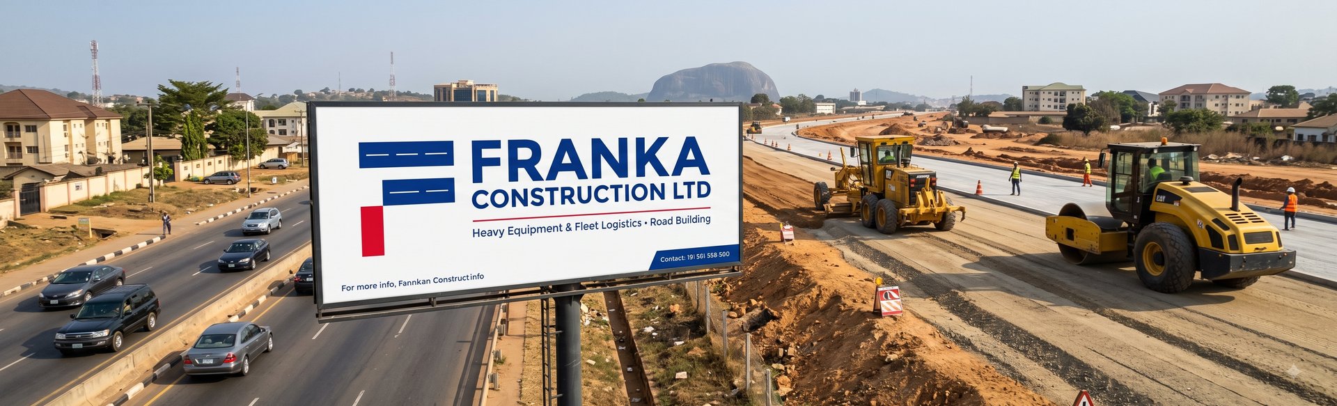 Frank A Heavy Equipment & Fleet Logistics Billboard